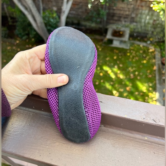 Home-Slippers-Purple Mesh travel slippers by “ Side Kicks”, -Size-5-6.5, NWT - Picture 10 of 10